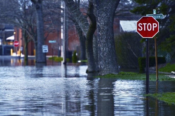image of flood water in street